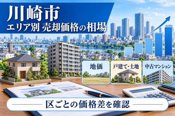 【エリア別】川崎市における売却価格の相場(2026年最新)