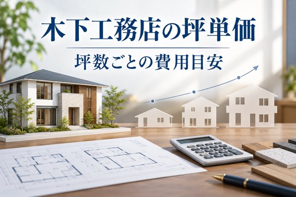 木下工務店の坪単価は約75~95万円|坪数ごとの費用目安