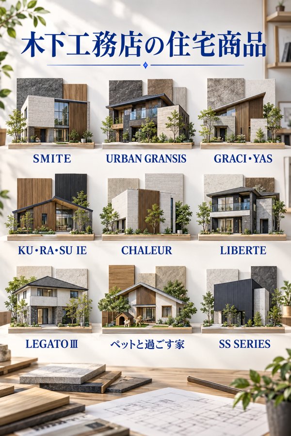 木下工務店が展開する住宅商品の特色