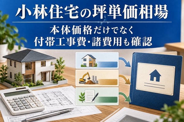 小林住宅における坪単価の相場は60~100万円