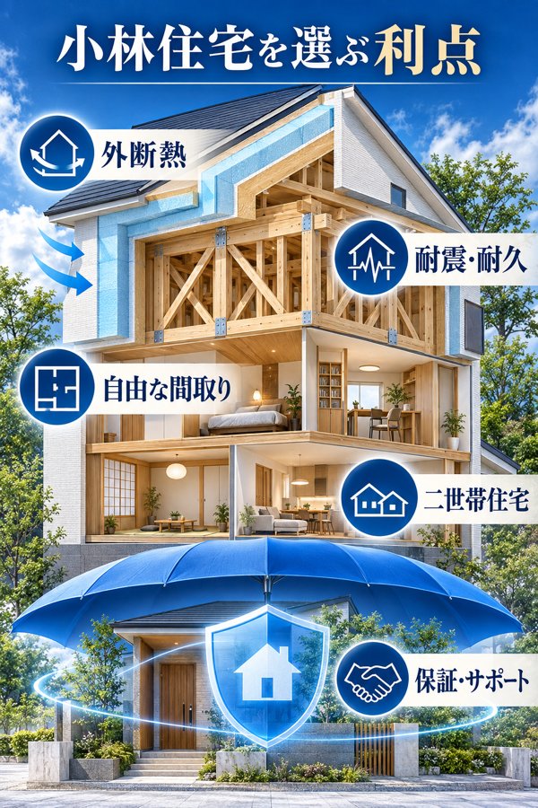 小林住宅を選ぶ利点