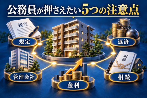 不動産投資に取り組む公務員が押さえたい5つの注意点