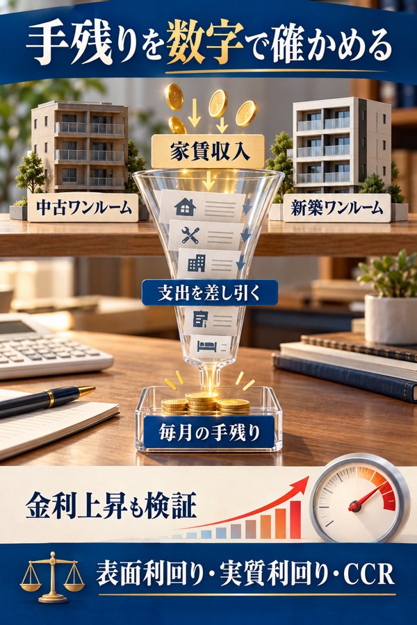 数字で確かめる|区分マンション投資における手残りの試算