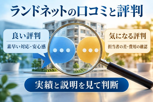 ランドネットに寄せられた口コミと評判