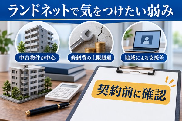ランドネットで気をつけたい弱み