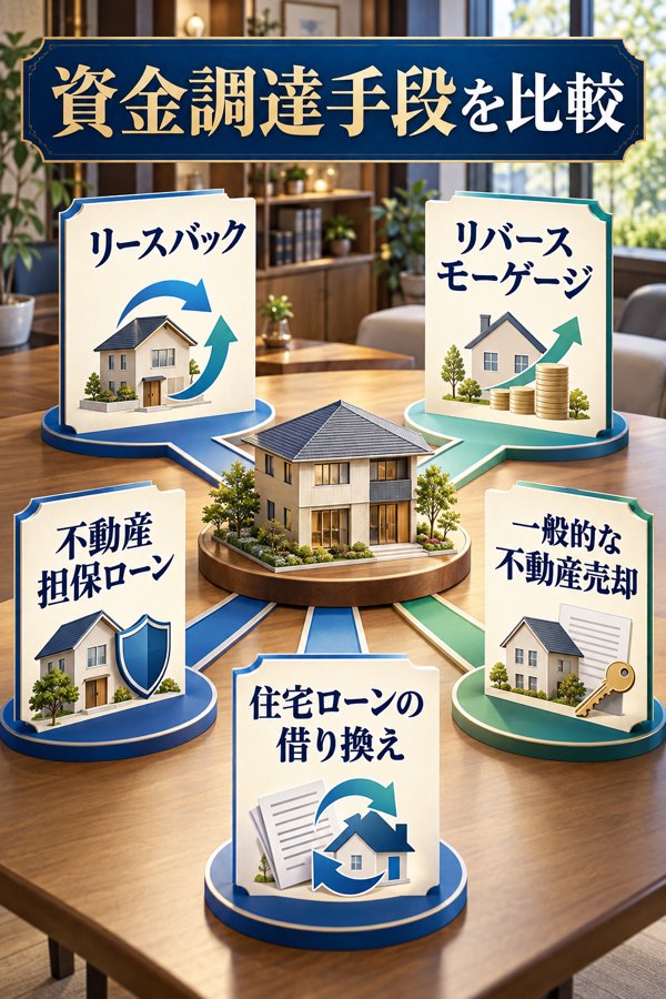 リースバック以外の資金調達手段との比較
