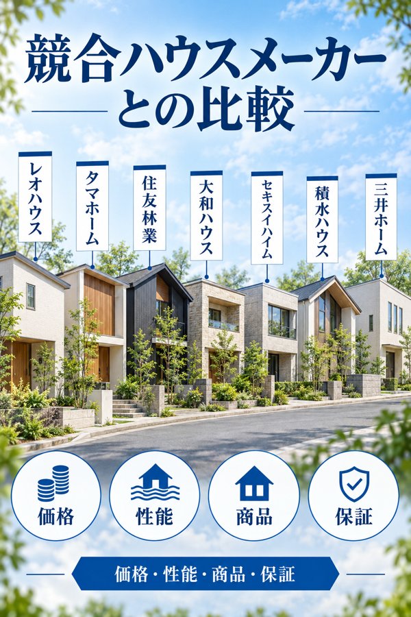 レオハウスと競合ハウスメーカーの比較
