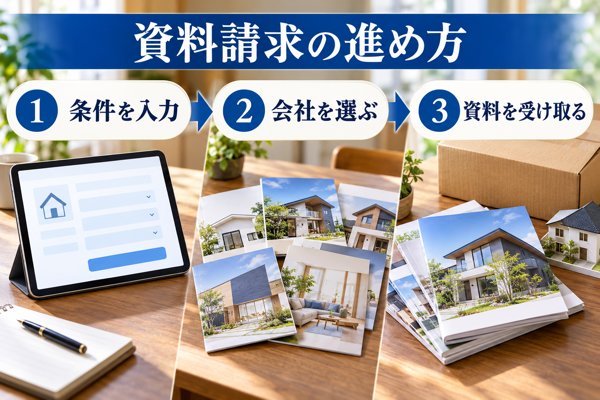 資料請求の進め方|条件入力からカタログ受け取りまでの手順