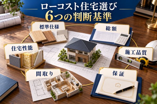 ローコスト住宅選びで押さえたい判断基準