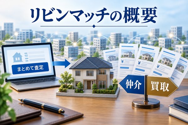 リビンマッチの概要|仕組みとほかの一括査定サービスとの相違点