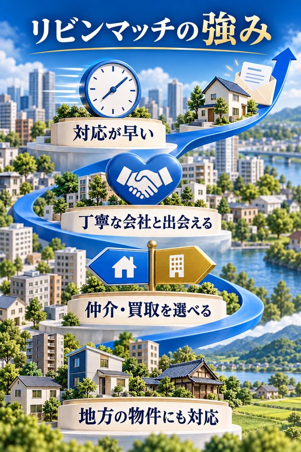 利用者の声からわかる「リビンマッチの強み」