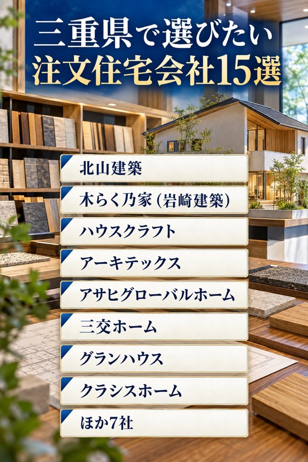 三重県で選びたい注文住宅会社15選