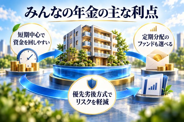 みんなの年金で得られる主な利点
