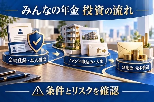 みんなの年金での投資手順|会員登録から出資・償還までの流れ