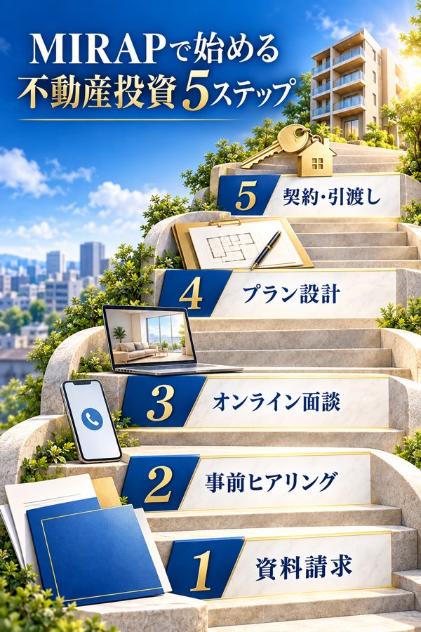 MIRAPを利用した不動産投資のスタート手順