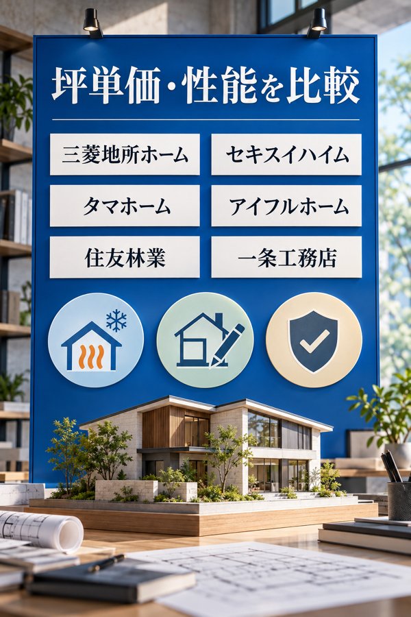 三菱地所ホームの坪単価・性能と他社ハウスメーカーとの違い