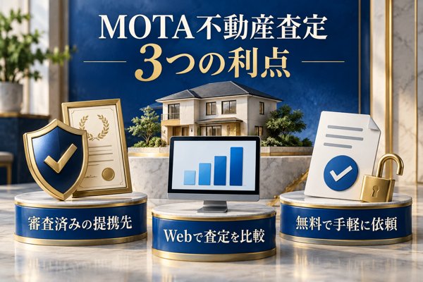 MOTA不動産査定ならではの3つの利点(メリット)