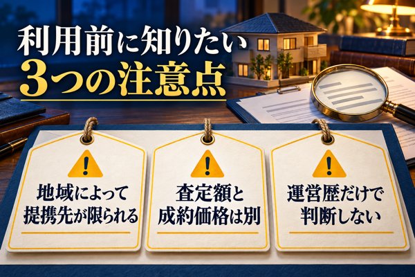 MOTA不動産査定を使う前に知りたい3つの注意点(デメリット)