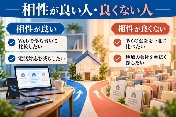 MOTA不動産査定と相性が良い人・良くない人
