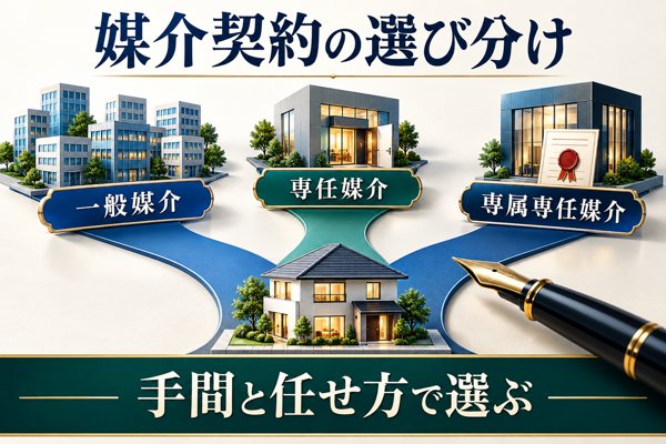 不動産売却を左右する「媒介契約」の選び分け