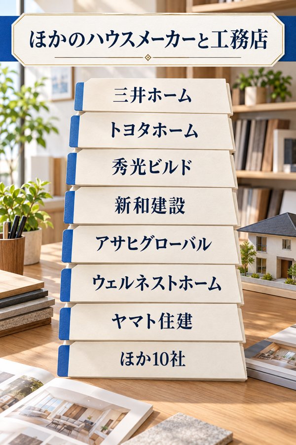 名古屋市で家づくりを任せられるほかのハウスメーカーと工務店