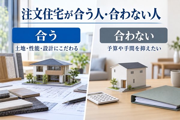 名古屋で注文住宅を建てるのに合う人・合わない人