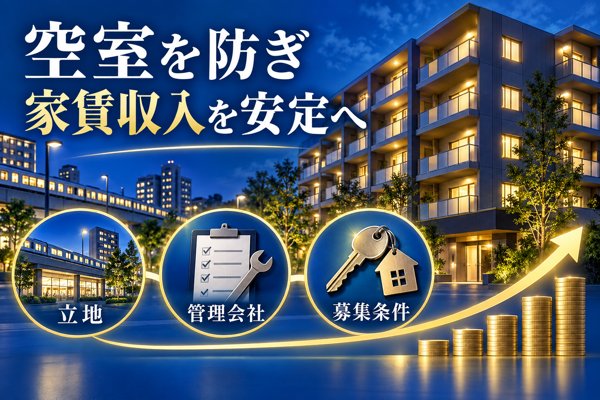空室を防いで家賃収入を安定させる運営の工夫