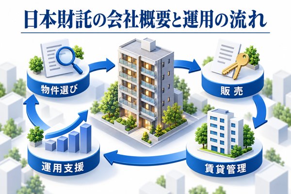 日本財託の会社概要と、中古ワンルーム投資における強み・運用の流れ