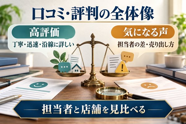 小田急不動産に寄せられた口コミ・評判の全体像