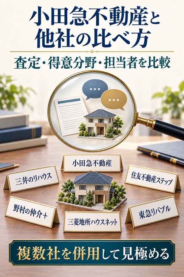 小田急不動産と他社の比べ方・併用のポイント