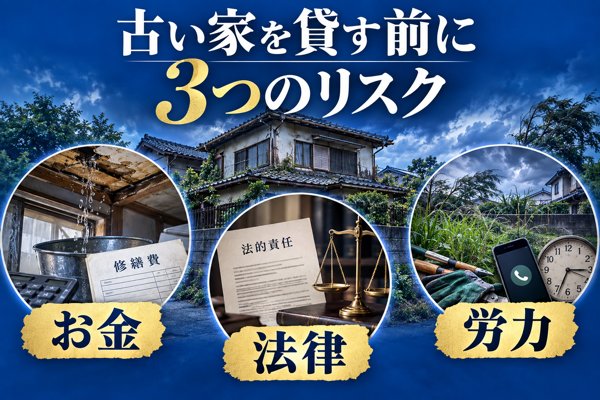 古い家を賃貸に出す前に押さえたい「市場の実情」と3つのリスク