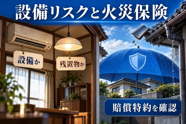 賃貸に出す前に押さえたい「設備リスク」への備えと「火災保険」の基礎知識