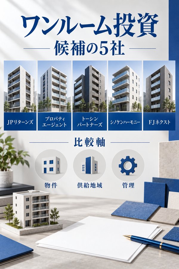ワンルーム投資で候補にしたい5社【比較表】