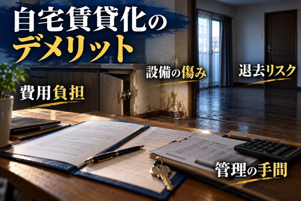 自宅賃貸化で生じるデメリット|費用負担・設備の傷み・管理の手間・退去をめぐるリスク