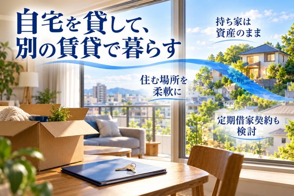 自宅を賃貸に出し、自分も別の賃貸住宅で暮らす場合の考え方