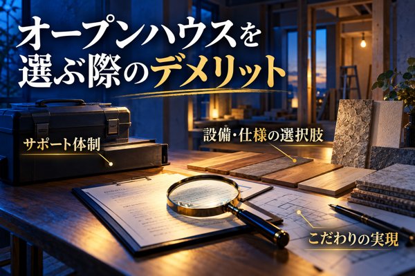 オープンハウスを選ぶ際のデメリット