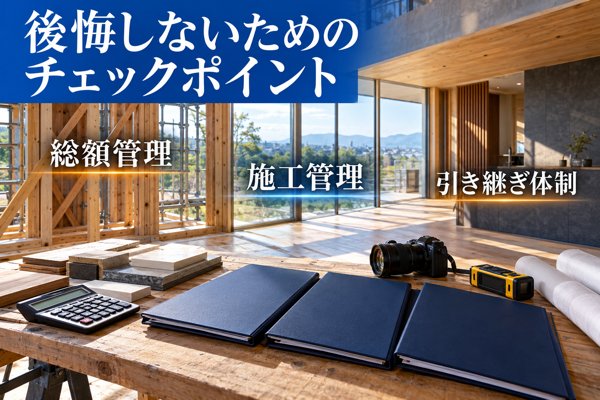 ハウスメーカー選定で後悔しないためのチェックポイント
