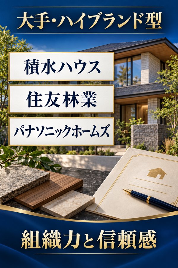 【大手・ハイブランド型】全国に広がる組織力と信頼感で選ぶ3社