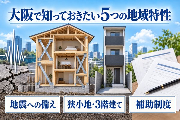 大阪で注文住宅を計画する際に知っておきたい5つの地域特性
