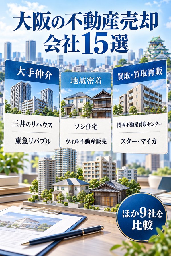 大阪で不動産の売却を任せられる会社15選【大手・地域密着・買取】