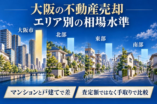 【エリア別】大阪府内で不動産を売るときの相場水準(2026年最新)
