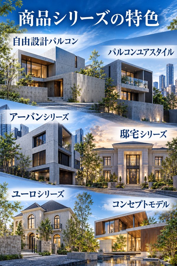 大成建設ハウジングが展開する商品シリーズの特色