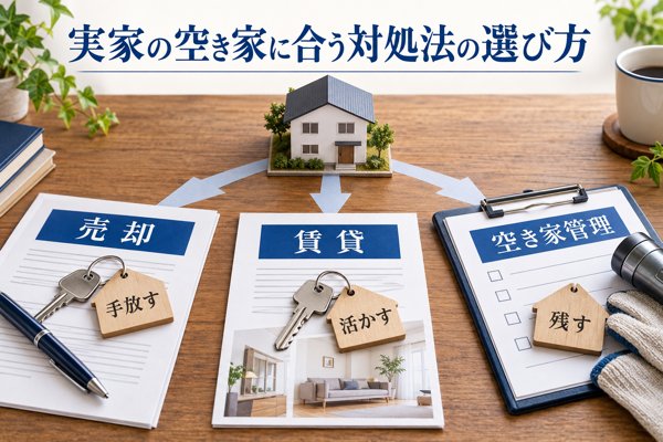 【判断基準】実家の空き家に合う対処法の選び方