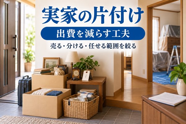 実家の片付けで出費を減らすための工夫