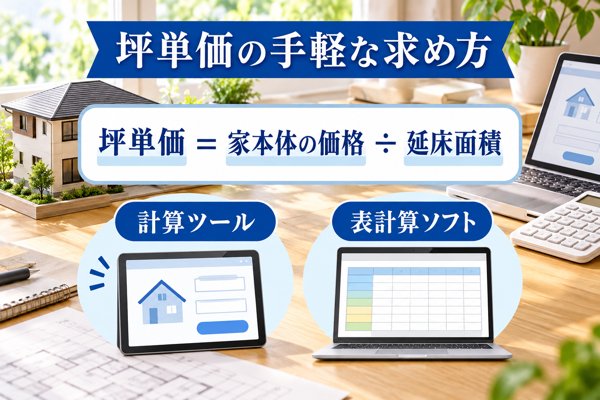 注文住宅における坪単価の手軽な求め方
