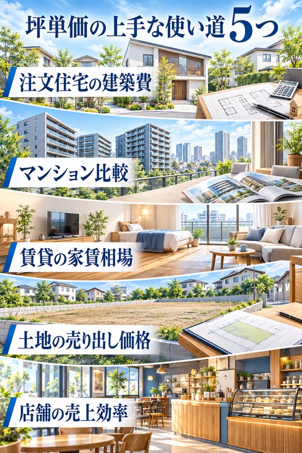 坪単価の上手な使い道5つ
