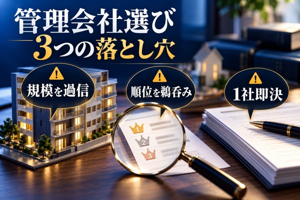 ランキングより先に押さえたい、管理会社選びの「3つの落とし穴」