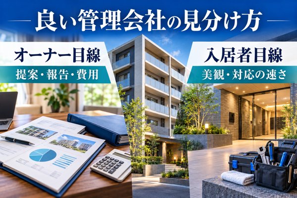 オーナーと入居者の両視点から見た「良い管理会社」の見分け方