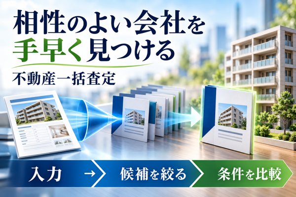 「相性のよい会社」を手早く見つける手段として重宝する「不動産一括査定」
