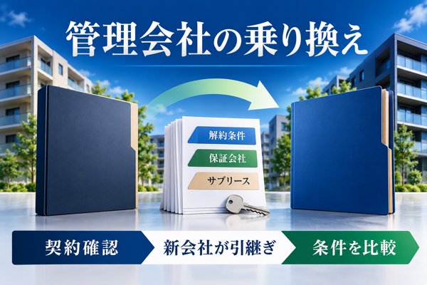 管理会社を乗り換えたいオーナー向け(リプレイスの進め方)